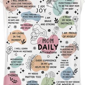 BNIP Throw Blanket Cozy Flannel Affirmations Blanket